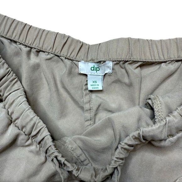 Dip Light Tan Wide Cargo Pants Pull on Style Tencel Small - Picture 6 of 7